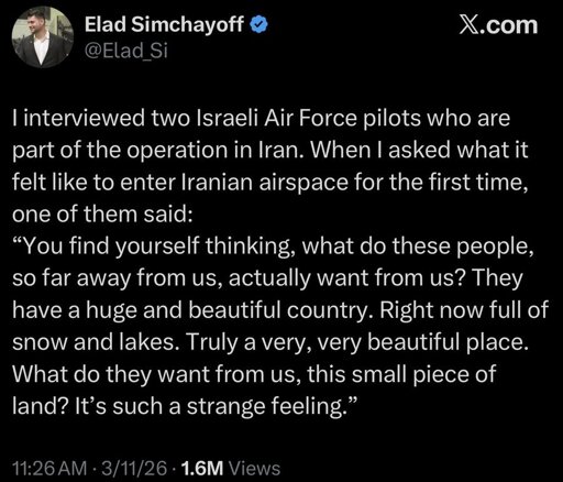 IDF pilots wondering why people hate them