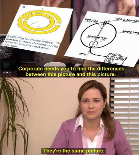 meme compares a split ring resonator to a magnetic loop antenna