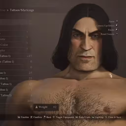 Lord Faarquad in Elden Ring's character creator